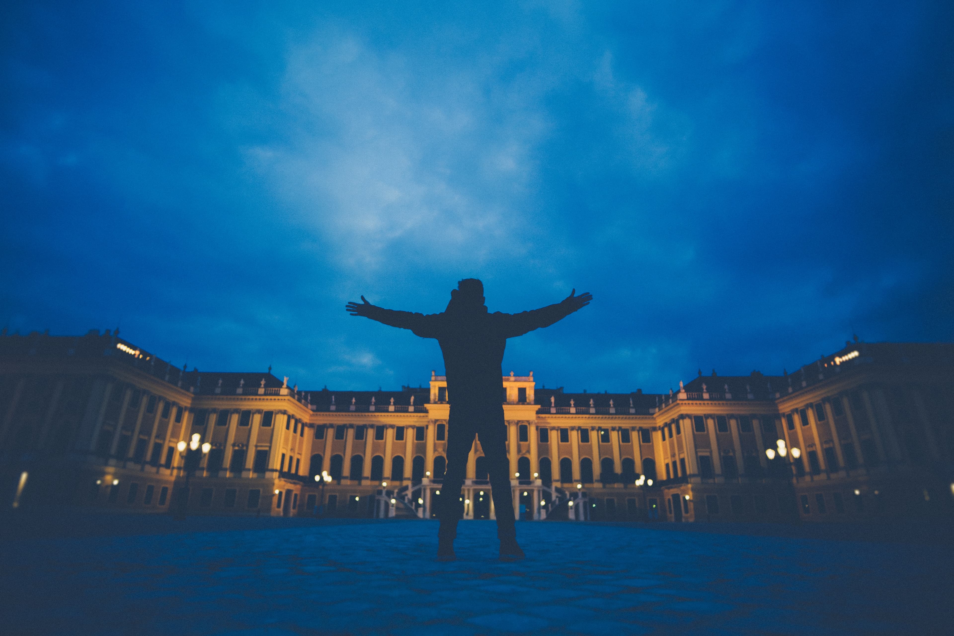 Atvie Vienna Schönbrunn Palace Night Robert V Ruggiero
