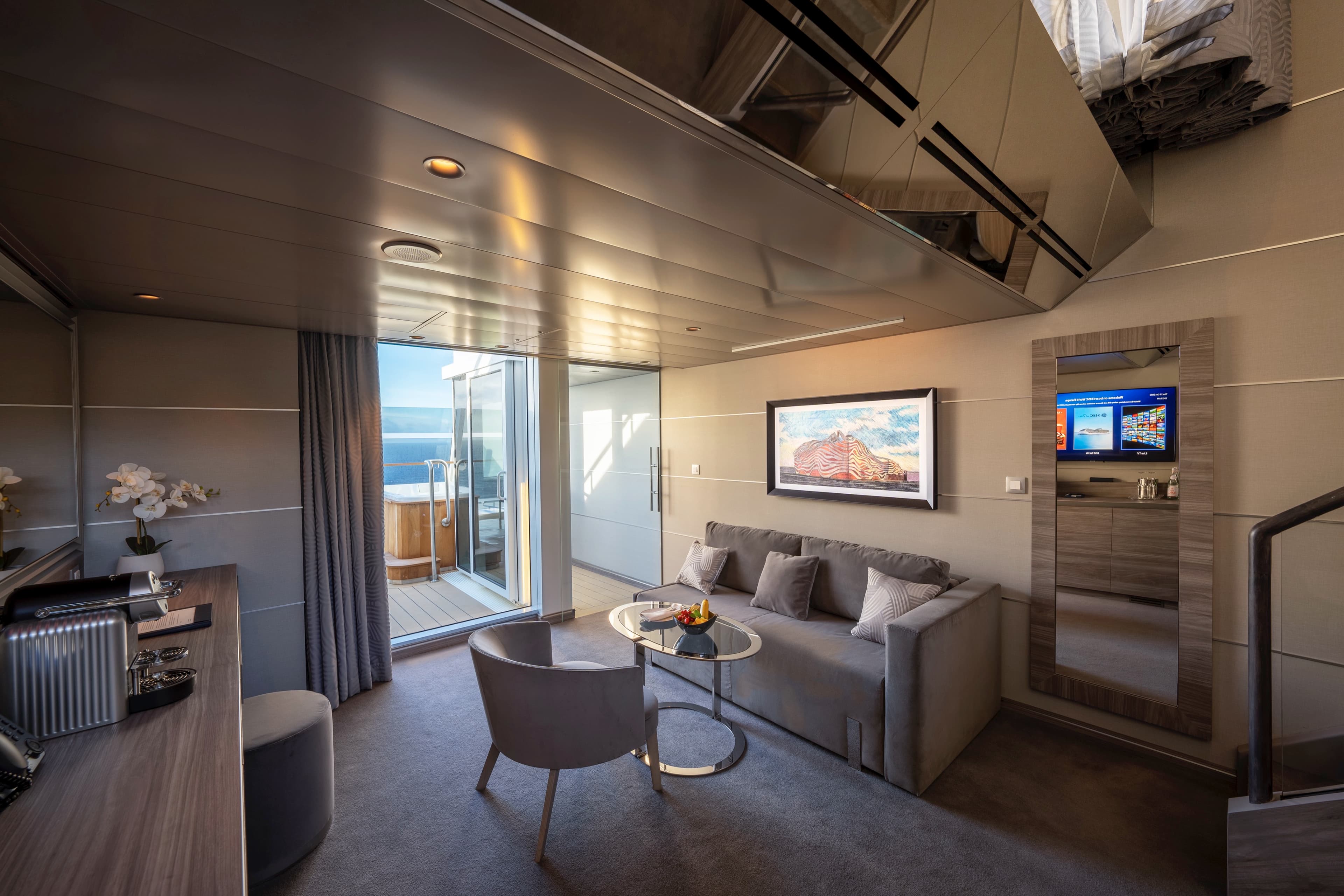 MSC Yacht Club Duplex Suite with Whirlpool Bath