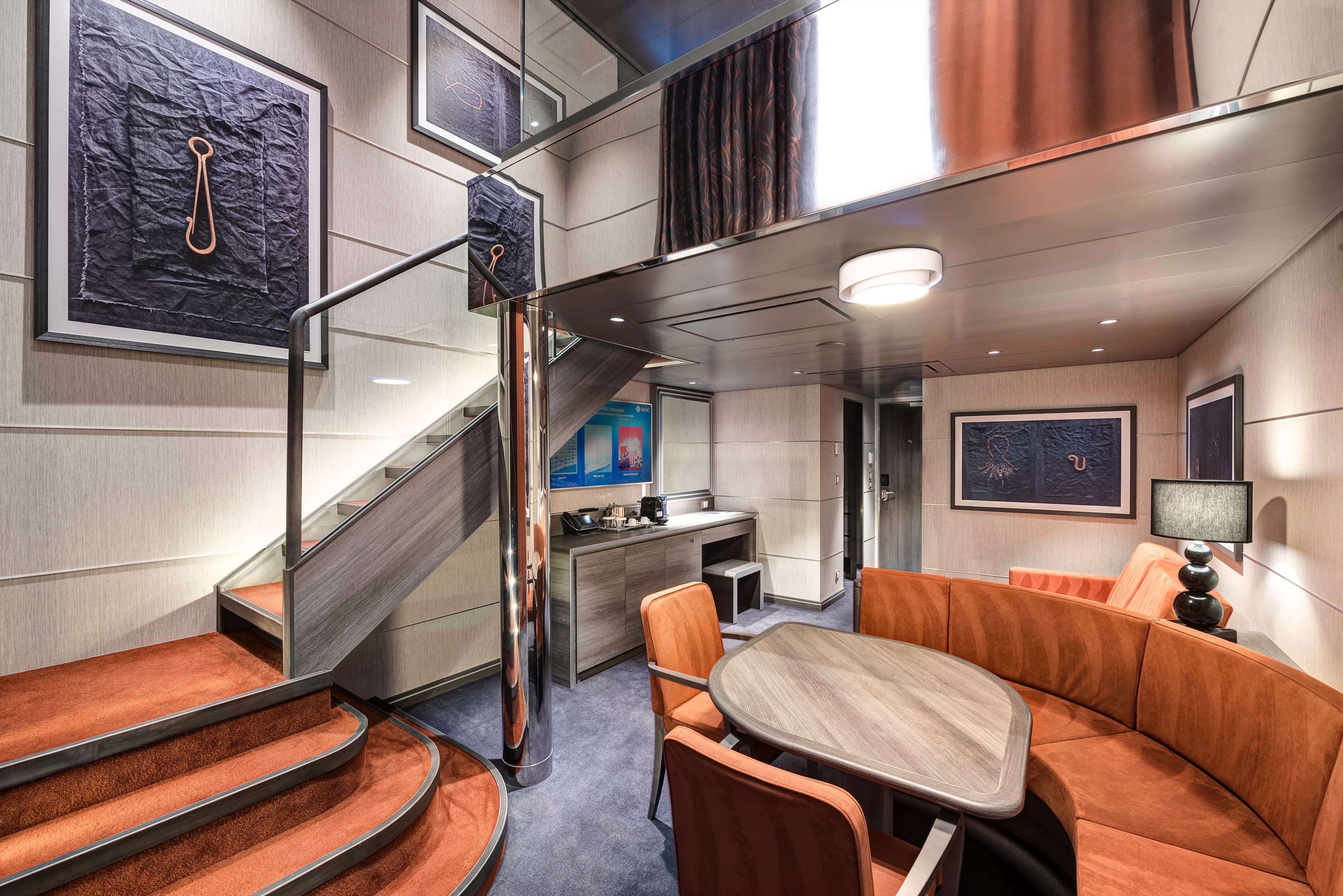 MSC Yacht Club Duplex Suite with Whirlpool